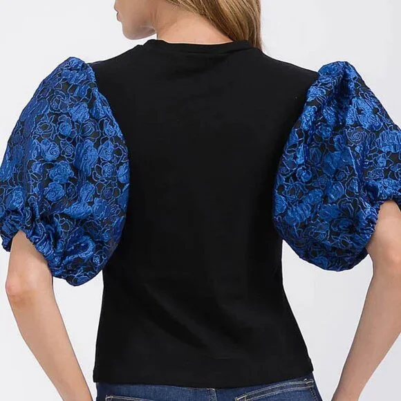 NWT ROSY COLOR BLOCK BLOUSE TOP - Picture 2 of 4